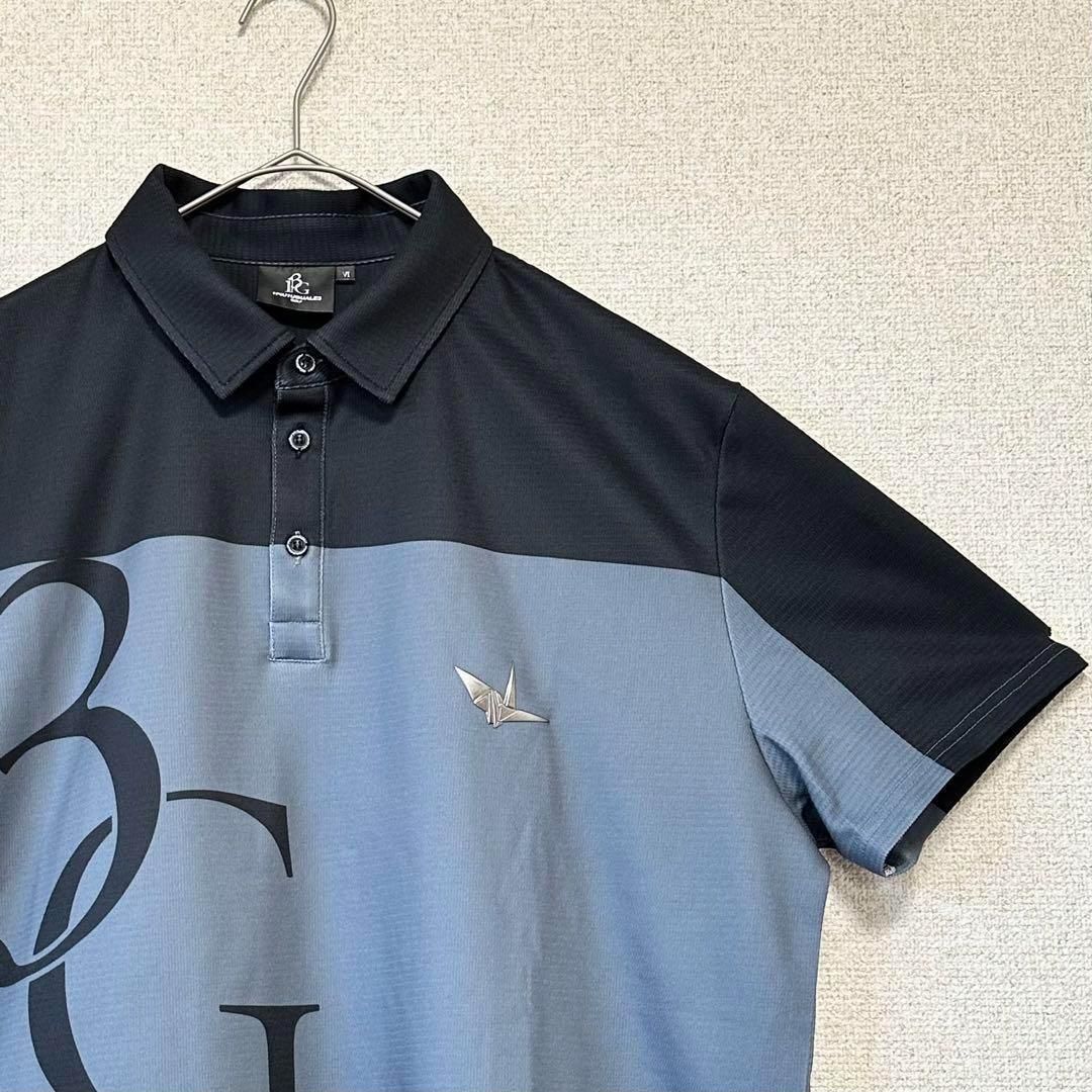 M【未使用】1PIU1UGUALE3 GOLF L/S POLO 折り鶴ロゴ刺繍 フォロー割□ 1piu1uguale3 GOLF ポロシャツ 折り鶴ロゴ - メルカリ