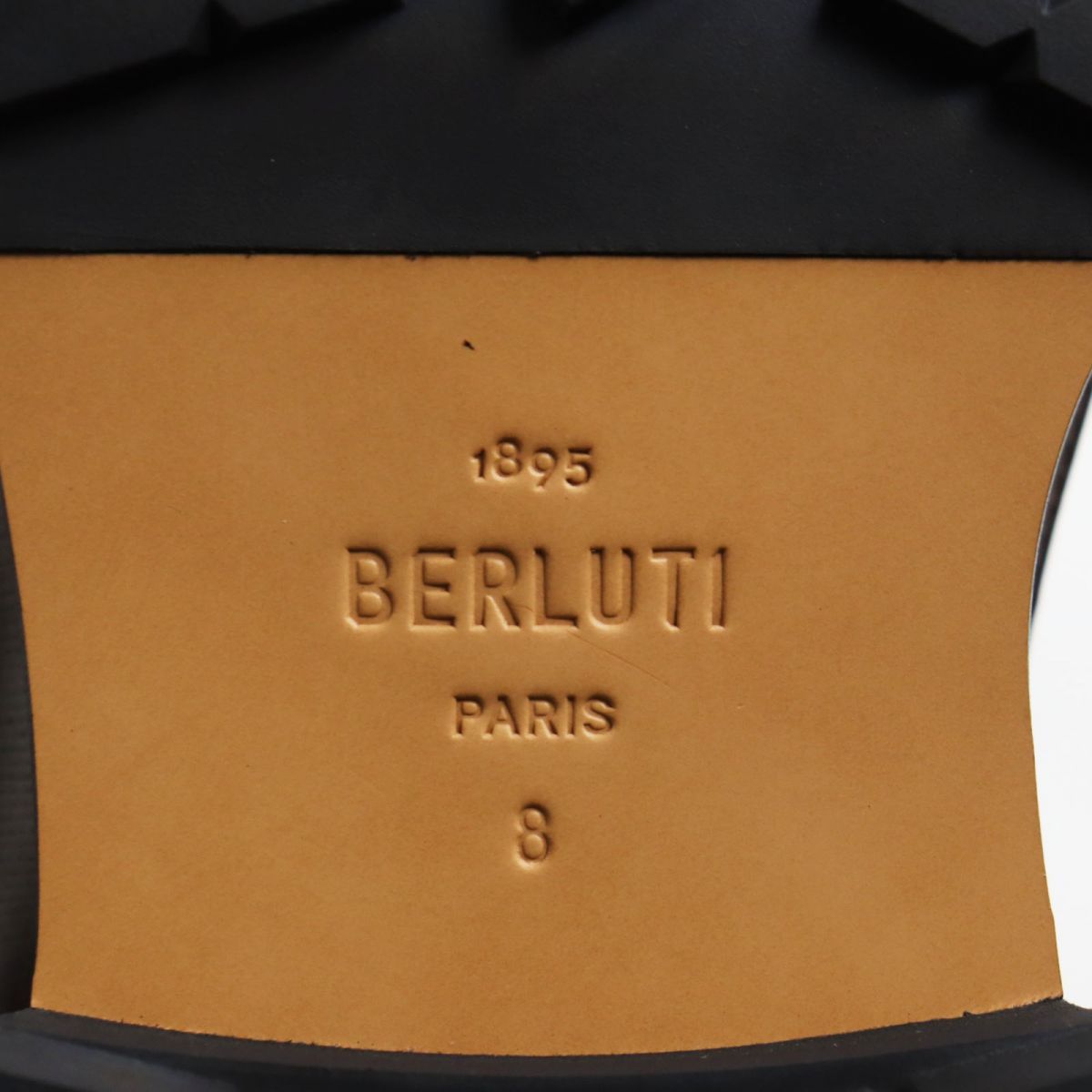 未使用品●BERLUTI ベルルッティ ツイスト ベネチアンレザー ロゴ入り ボートシューズ/デッキシューズ ブラウン 8 イタリア製 メンズ