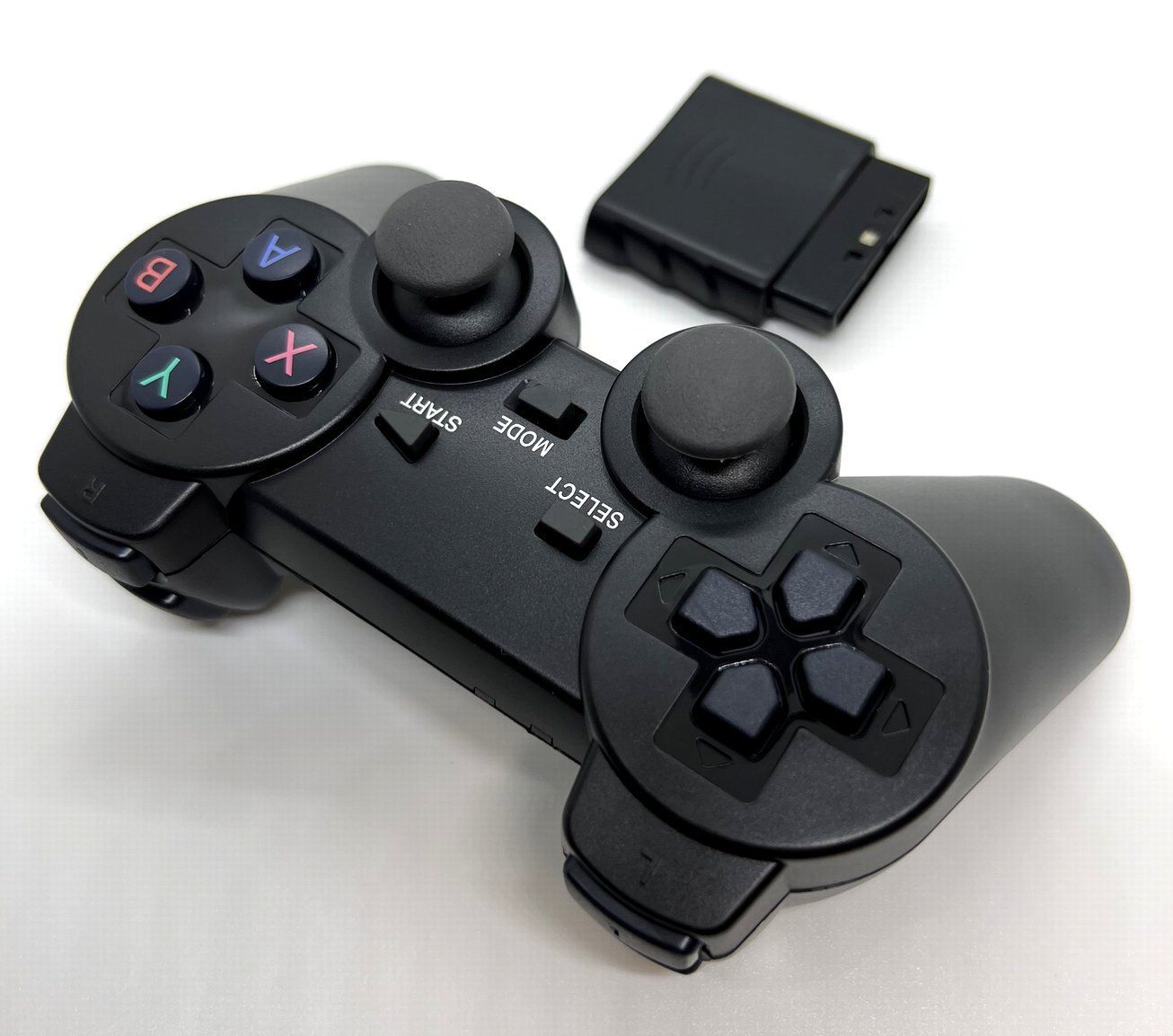 PS2ワイヤレスコントローラー(PS3/PCアダプターセット) - メルカリ