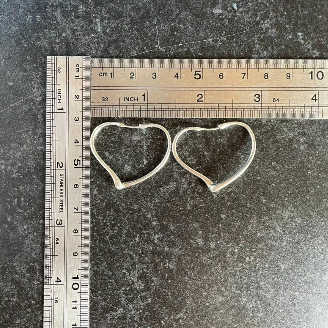 ティファニー スモール オープンハート フープ ピアス 925 PR3fe