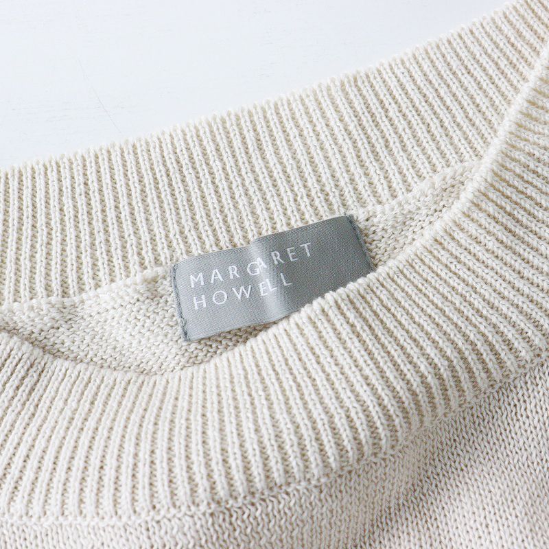 美品 2023年 マーガレットハウエル MARGARET HOWELL COTTON LINEN コットンリネン ニットベスト 2/ベージュ  トップス【2400014163162】 - メルカリ