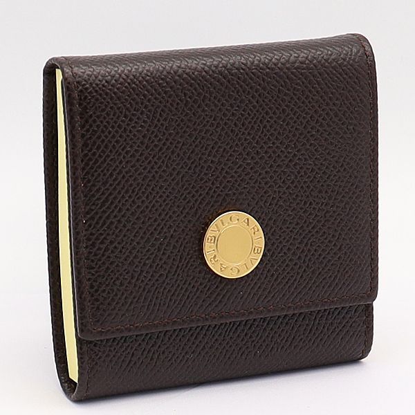 [未使用] BVLGARI ポストイットケース(大) 美品 箱付 ブルガリ ポストイットケース/付箋ケース ダーク