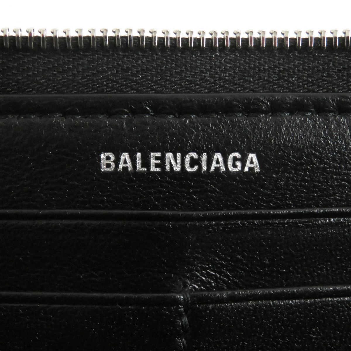 美品□BALENCIAGA/バレンシアガ 717787 BBライン ロゴエンボス