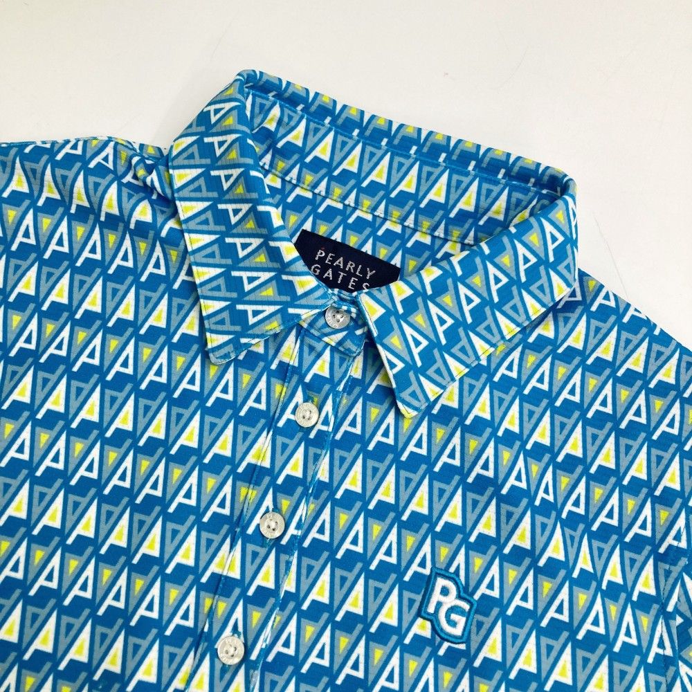 半袖ポロシャツ 総柄