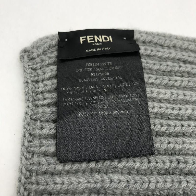 FENDI ロゴパターン マフラー フリーサイズ
