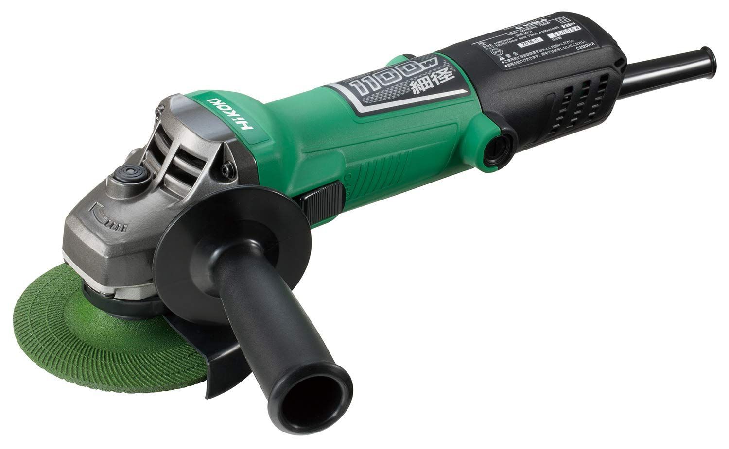 Size AC100V_Style G10SL6 HiKOKI ハイコーキ 電気ディスクグラインダ 砥石外径100mm 穴径15mm AC100V G10SL6