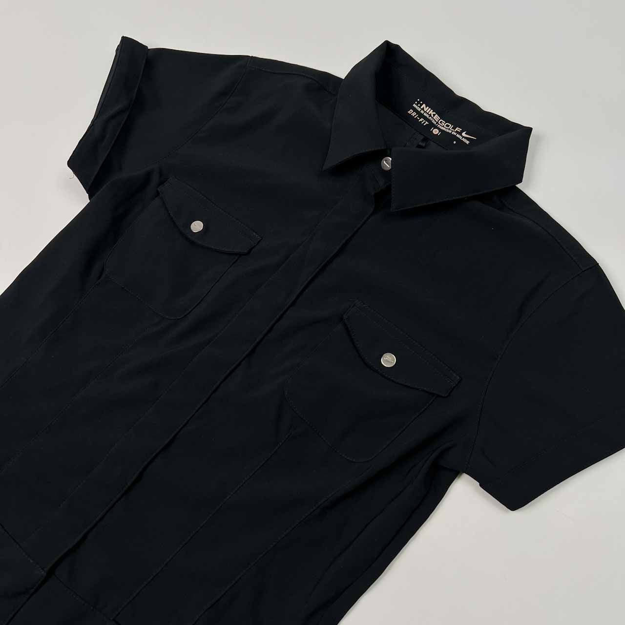 ●NIKE golf ワンピース　半袖　ゴルフ　ブラック　スーパーストレッチ NIKE GOLF ナイキ ゴルフ 半袖 ワンピース ポロシャツ