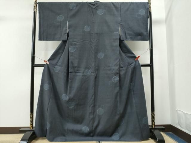 平和屋着物●本場結城紬　重要無形文化財　100亀甲　飛び亀甲　万寿菊　正絹　逸品　未使用　CAAU1858yc 平和屋着物○本場結城紬 重要無形文化財 100亀甲 飛び亀甲 万寿菊