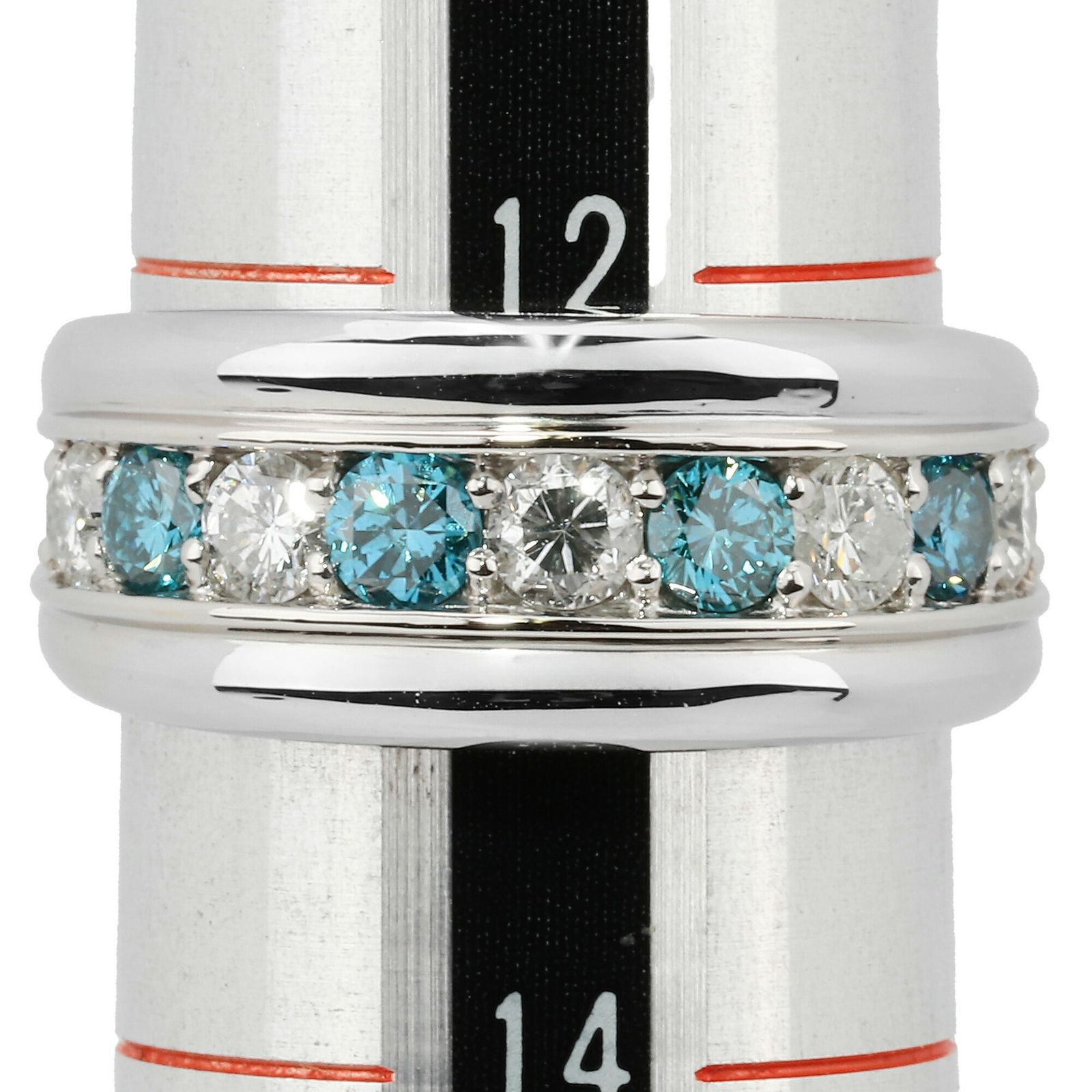ダイヤモンド 0.59ct ブルーダイヤモンド 0.43ct プラチナ Pt900 
