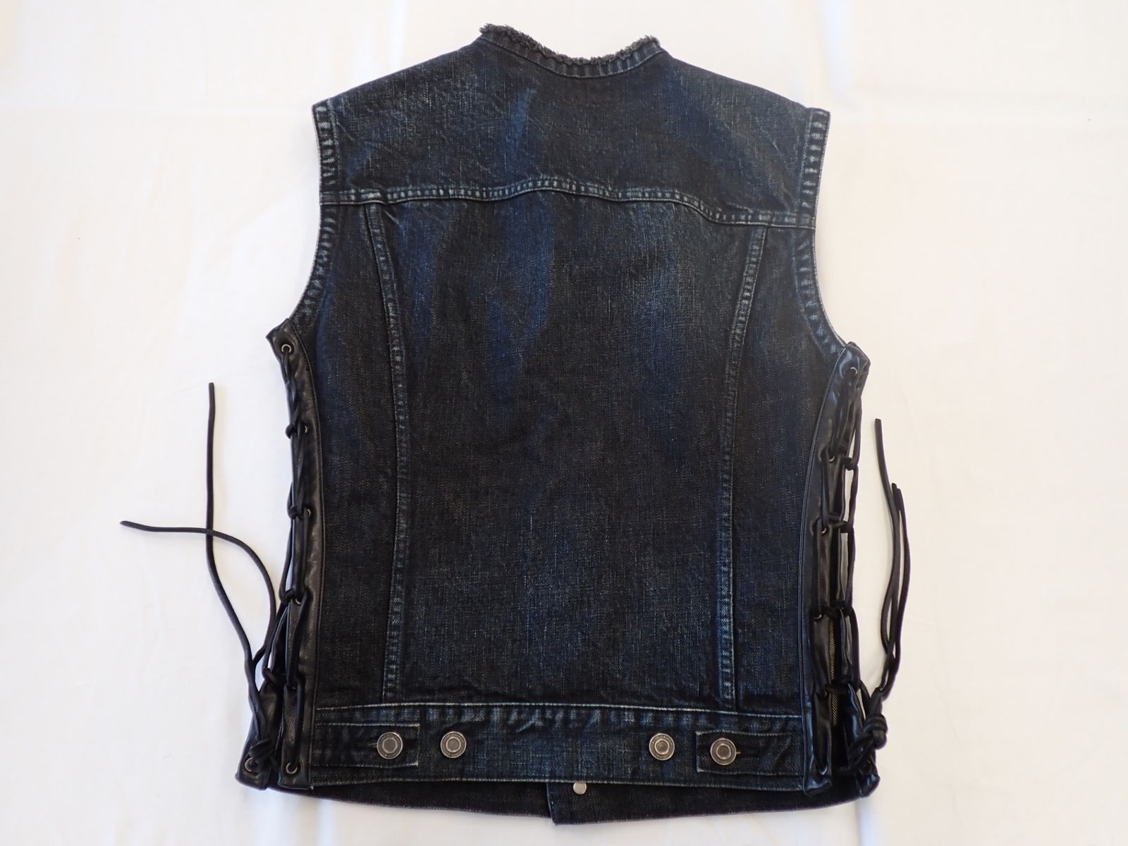 美品 Saint Laurent サンローラン デニム ベスト メンズ|mercari 