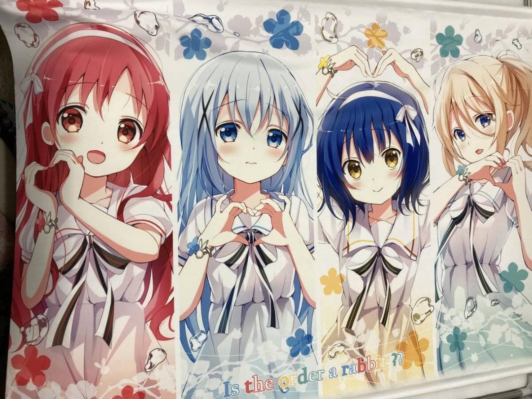 ご注文はうさぎですか B1 タペストリー ハートポーズ ごちうさ 美少女