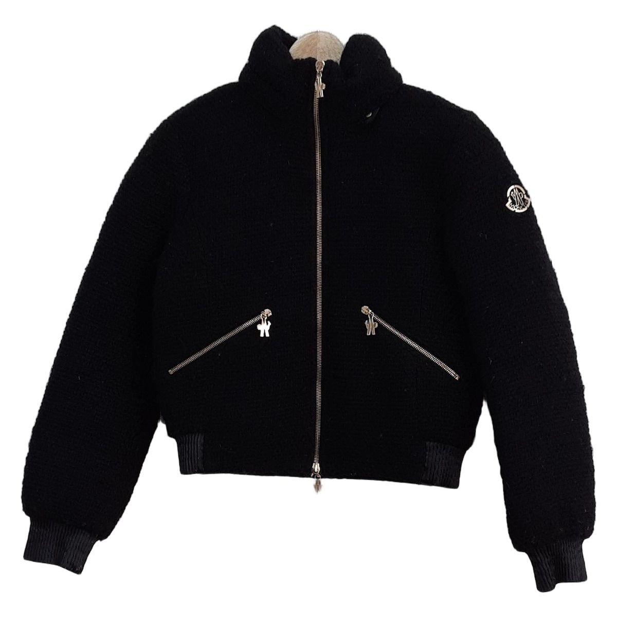 MONCLER - MONCLER(モンクレール) ダウンジャケット サイズ1 S レディース美品  JOYCE 黒 長袖/GAMME ROUGE/冬/ニット MONCLER(モンクレール) ダウンジャケット サイズ1 S レディース