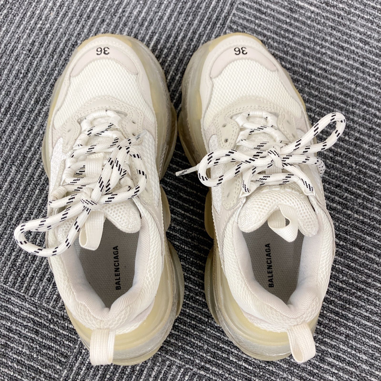 XZ ファッション バレンシアガ BALENCIAGA トリプルS スニーカー 36 24cm