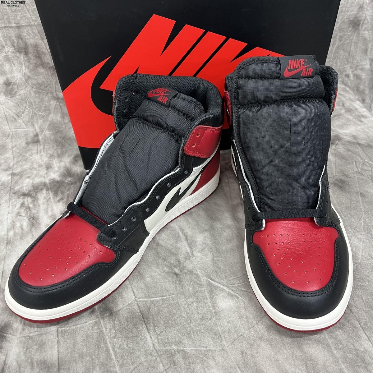 NIKE/ナイキ AIR JORDAN 1 RETRO HI OG BRED TOE/エアジョーダン1