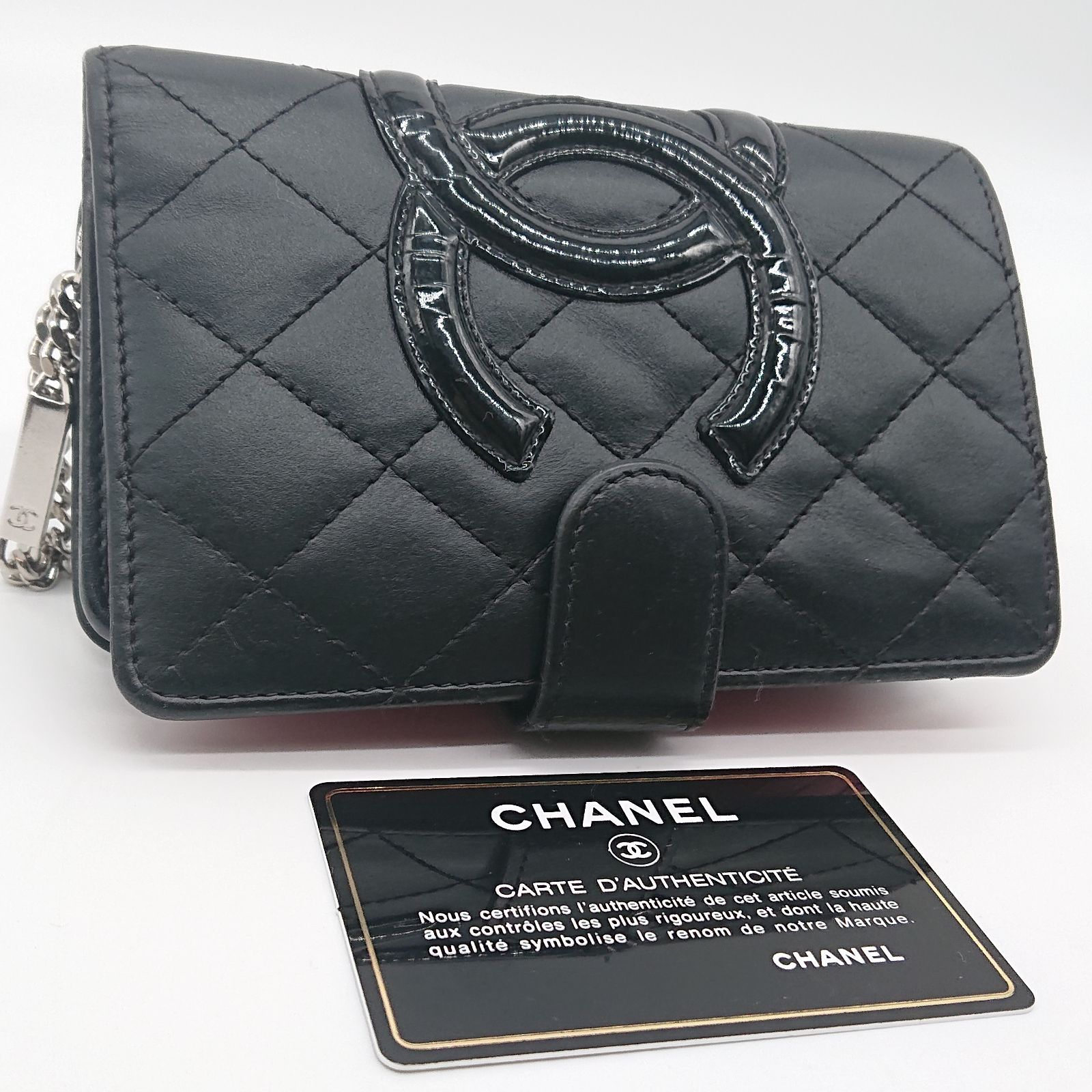 ❣️箱ギャラカードシール付❣️CHANEL❣️マトラッセカンボンライン２つ折り財布❣️ ❣️箱ギャラカードシール付❣️CHANEL❣️マトラッセ