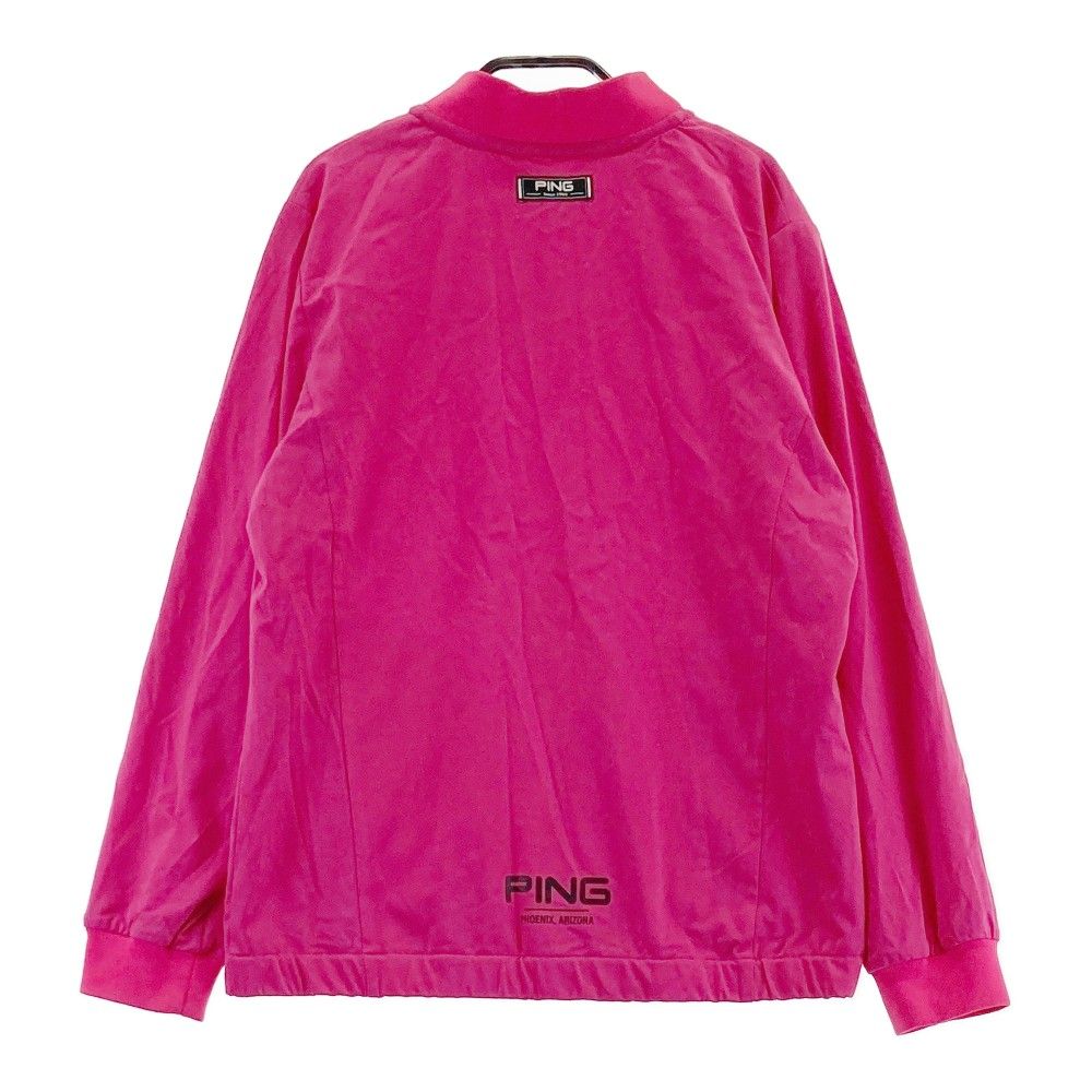 【新品】PING ゴルフ ジャケット サイズ：L PING ピン 裏メッシュ ジップジャケット ピンク系