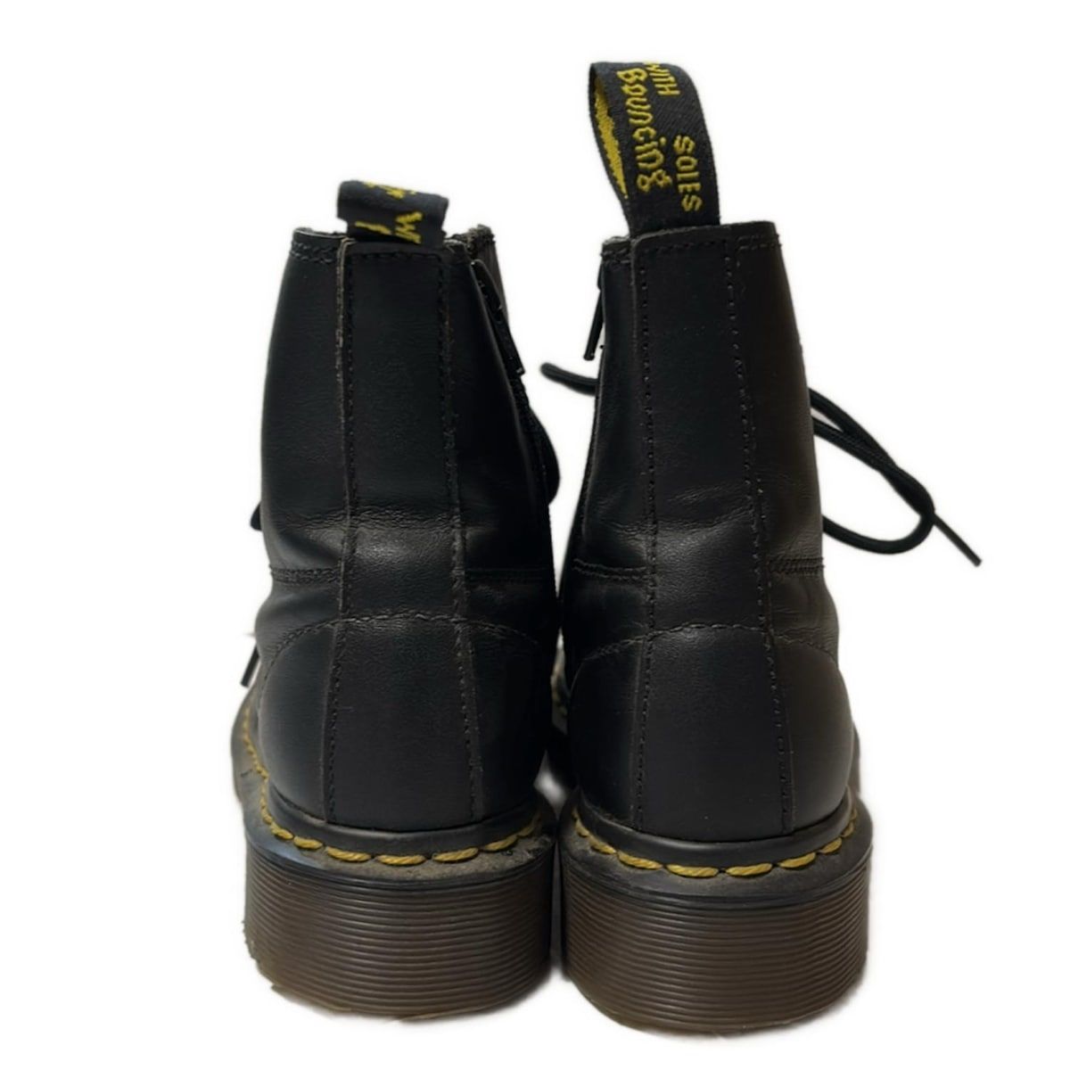 Dr.Martens ドクターマーチン ショートブーツ 4 レディース - 黒 6ホール レザー KIN-KAAI_COM