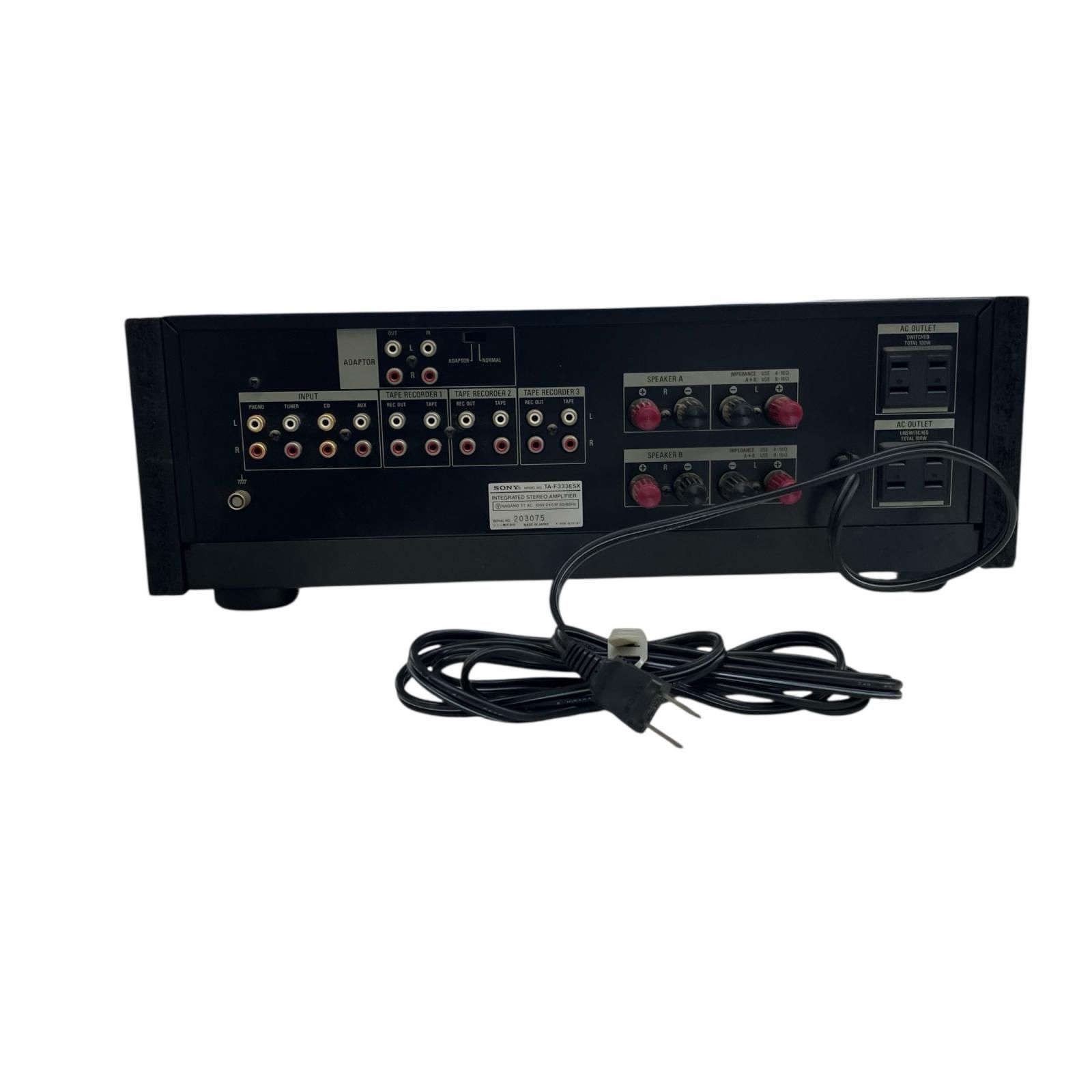 種類・カラー豊富！ 186000 現状品 SONY ソニー プリメインアンプ TA-F333ESX 加減のある