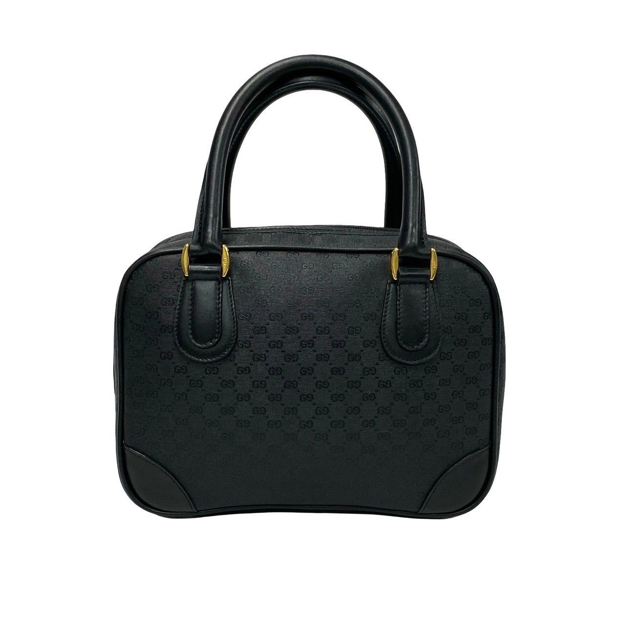 美品 極上！gucci マイクロGG ハンドバッグ ブラック ミニボストン 廃盤 美品 極上 gucci マイクロGG ハンドバッグ ブラック ミニ