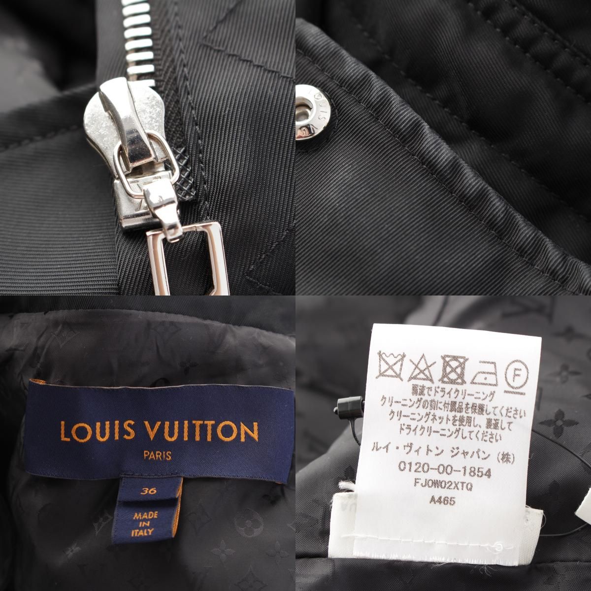 LOUIS VUITTON モノグラムライニング その他コート FJ0W02XTQ ルイヴィトン ナイロン コート 34 レディース ブラック