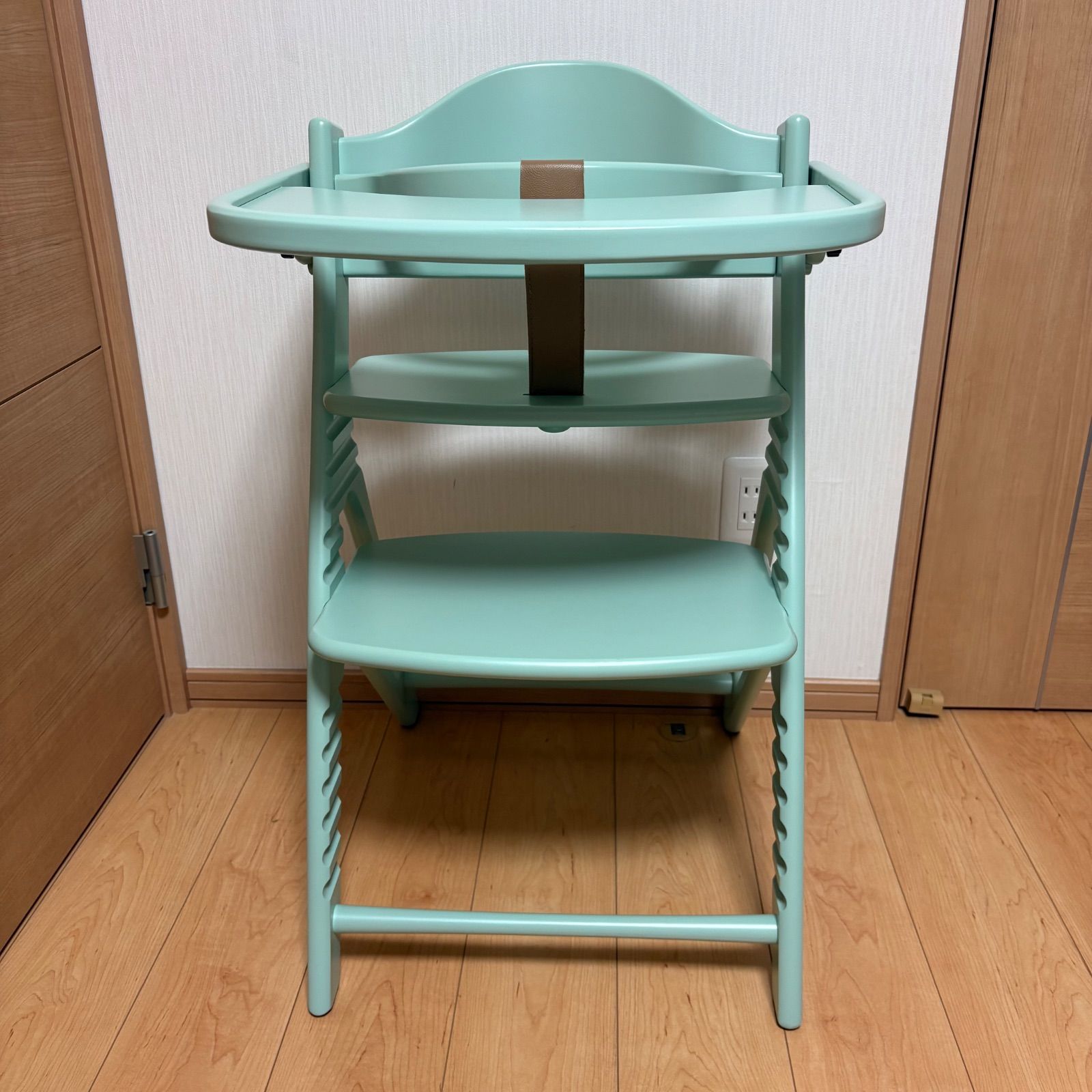 大和屋 アッフルチェア テーブル ガード付き ハーブグリーン