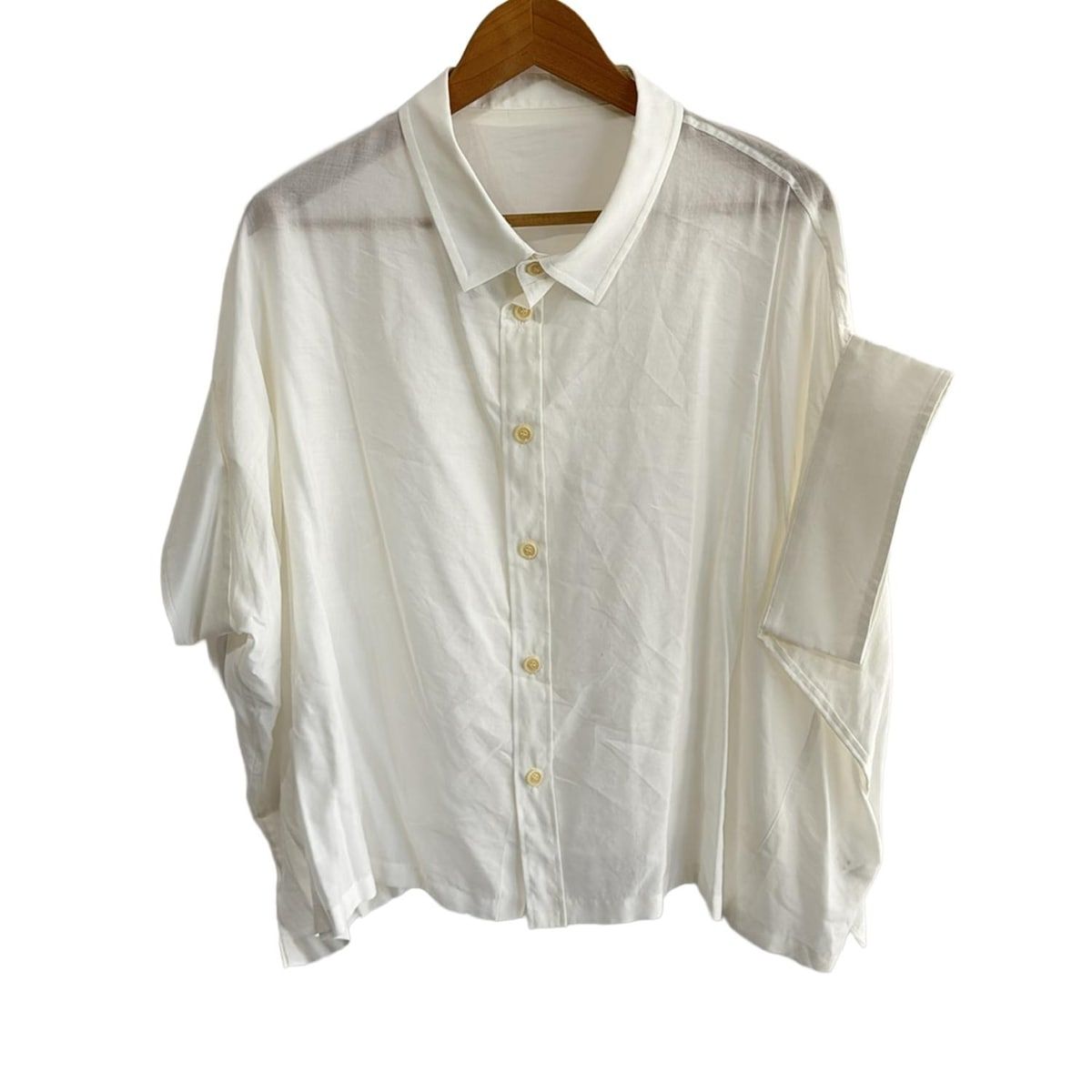 Y s ワイズ 半袖シャツブラウス サイズ1 S レディース - アイボリー