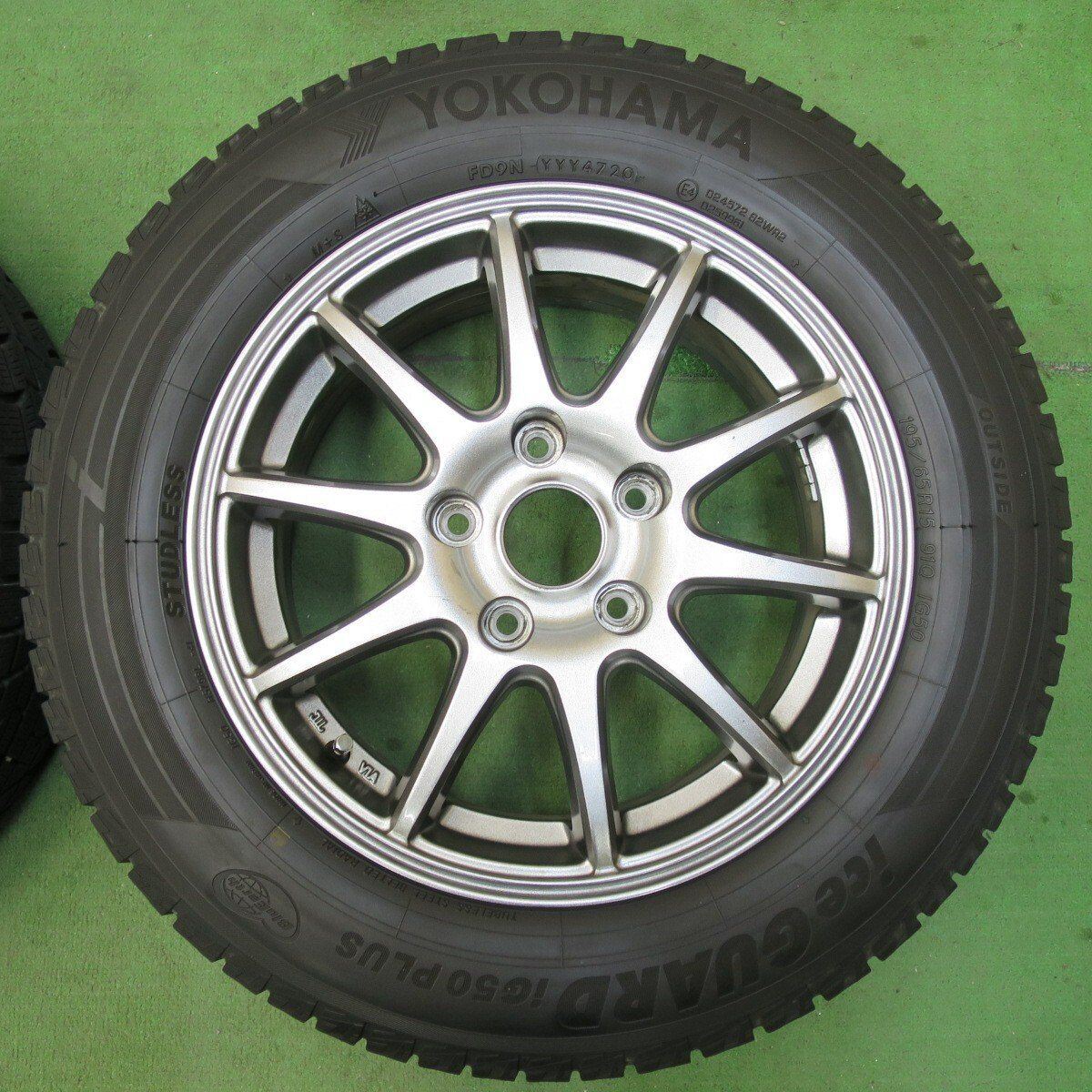 185/55R16　ヨコハマ アイスガードIG50+ 中古4本 ☆2016年製８分山☆ ☆YOKOHAMA□アイスガード□IG50プラス□185⁄55R16□ECOFORME CRS131□100-