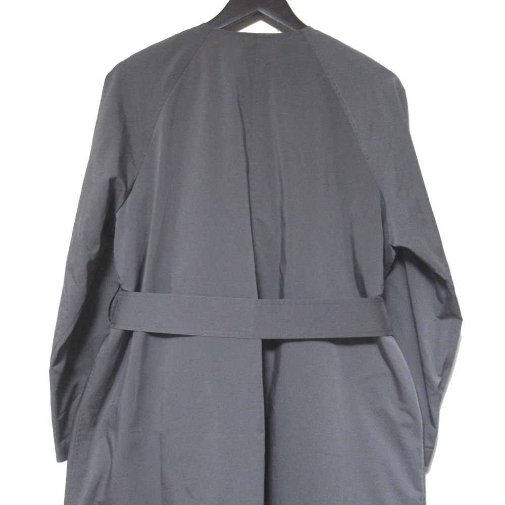 Theory luxe - 美品 22SS Theory luxe セオリーリュクス HOWELL YULLI パデッドライナー付き ベルテッド ノーカラーコート 40サイズ グレー レディース 古着 中古 USED 美品 22SS Theory luxe セオリーリュクス HOWELL YULLI パデッド