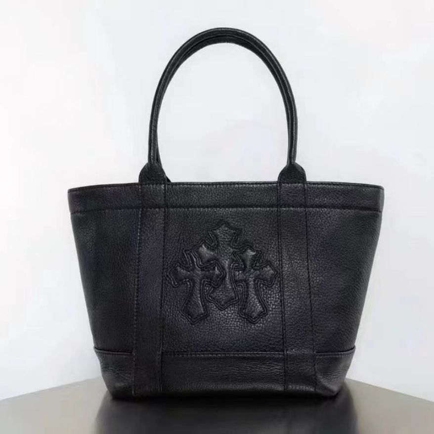 新品☆CHROME HEARTS クロムハーツ TOTE MINI LETHER ハンドバッグ 牛革