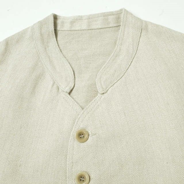 ANATOMICA アナトミカ フランス製 DOLMAN JACKET - HERRINGBONE LINEN ...