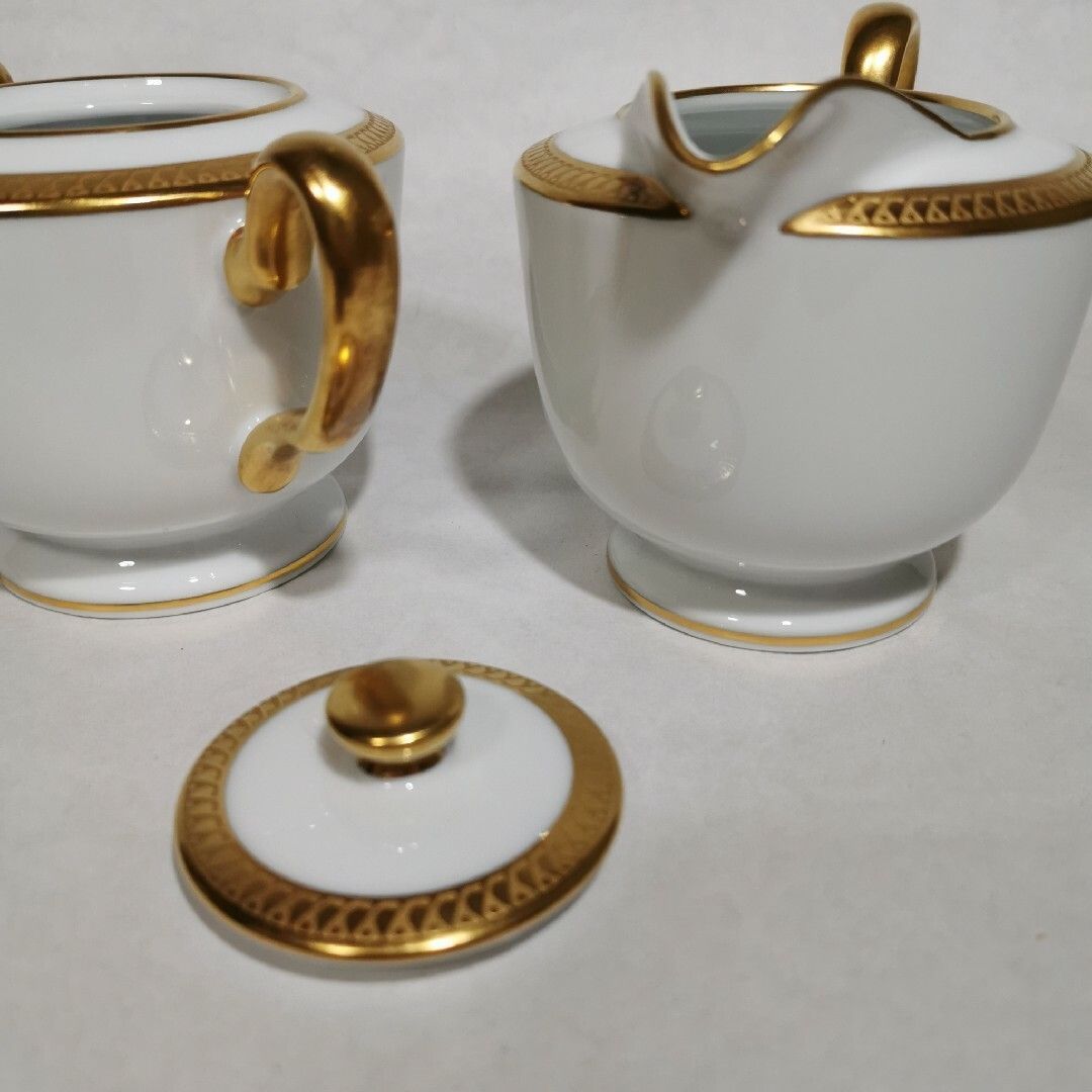 大倉陶園 片葉金蝕 シュガーポット 定価38,500円 美品 【公式通販】