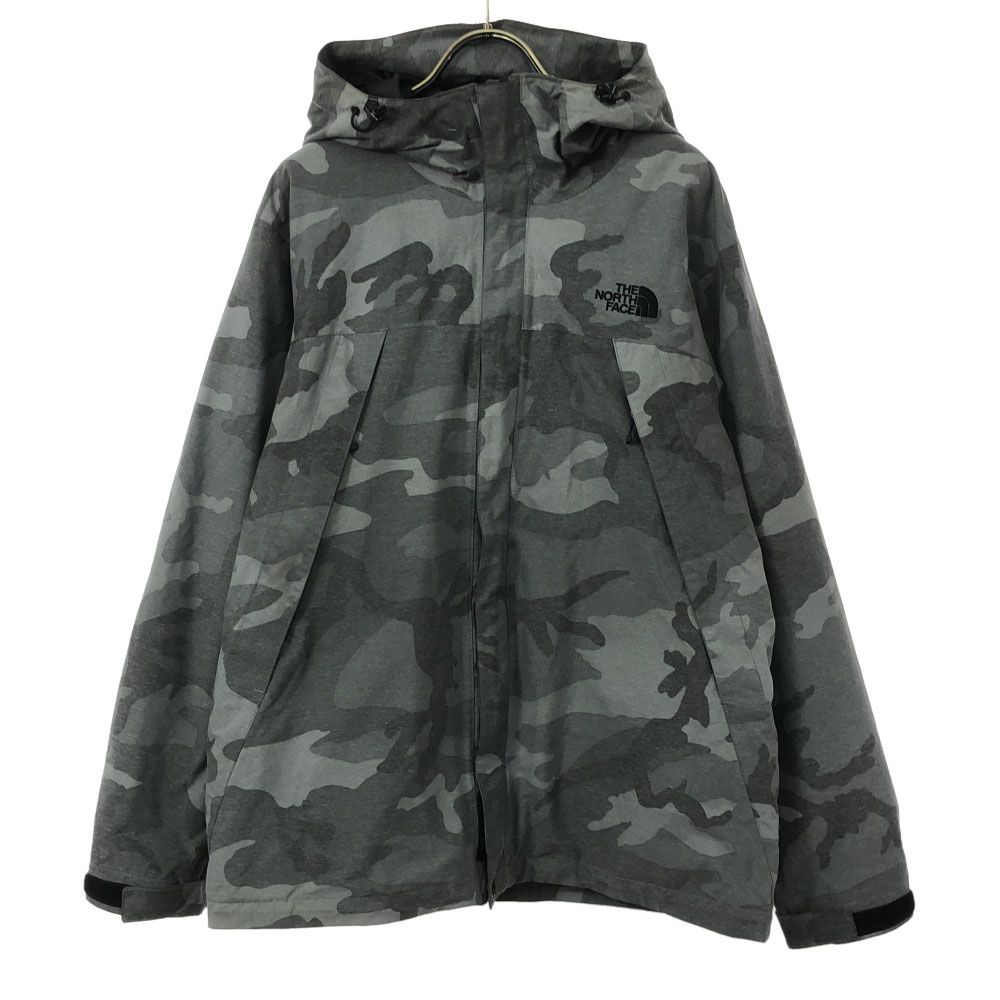 【限定色】ノースフェイス スクープジャケットNP61241 カモ柄 ザノースフェイス NP61241 迷彩柄 スクープ ジャケット M グレー