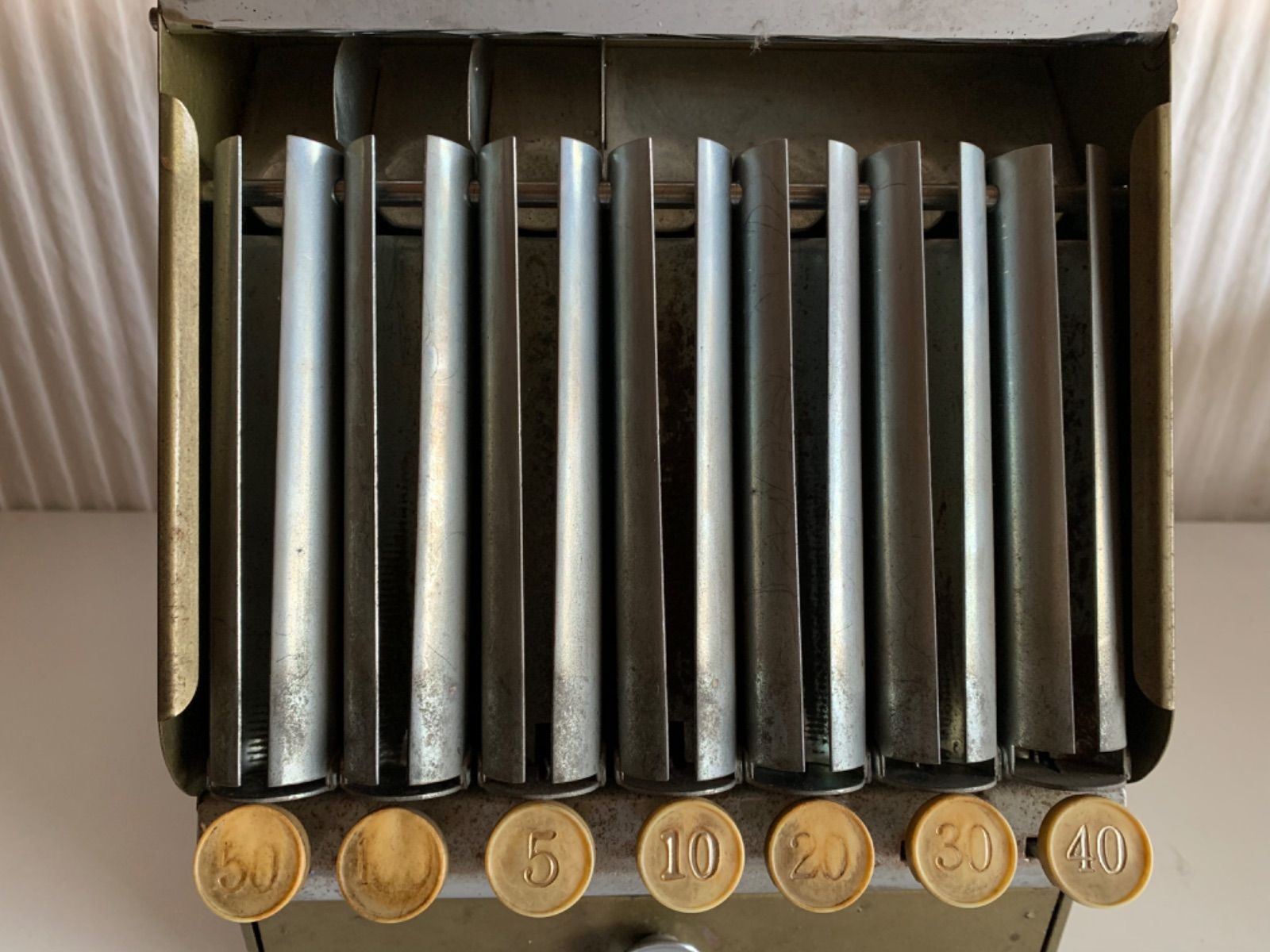 釣銭器 自動選別硬貨釣銭器 ストア アンティーク 昭和レトロ 昭和