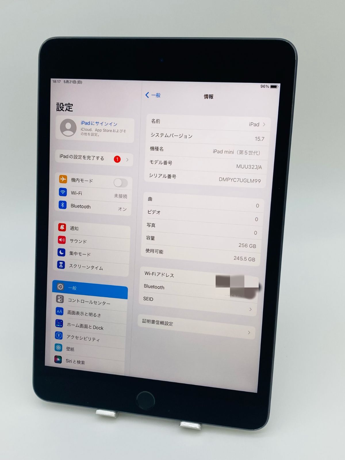 極美品 iPad mini 5 wifi 256GB (第5世代) neuroid.uprrp.edu