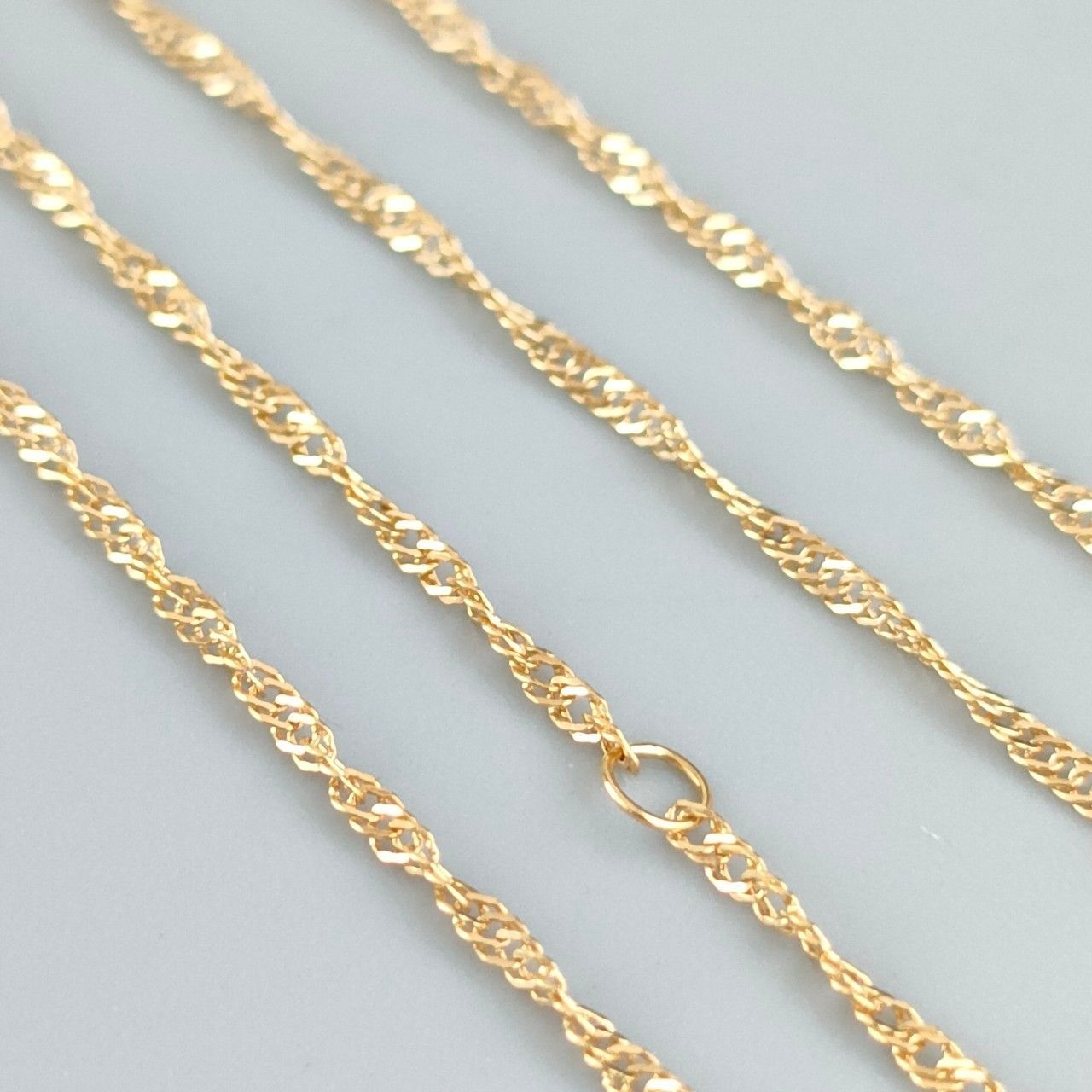 18金 K18 レディース 造幣局 スクリューネックレス 1.17g 40㎝ A827  