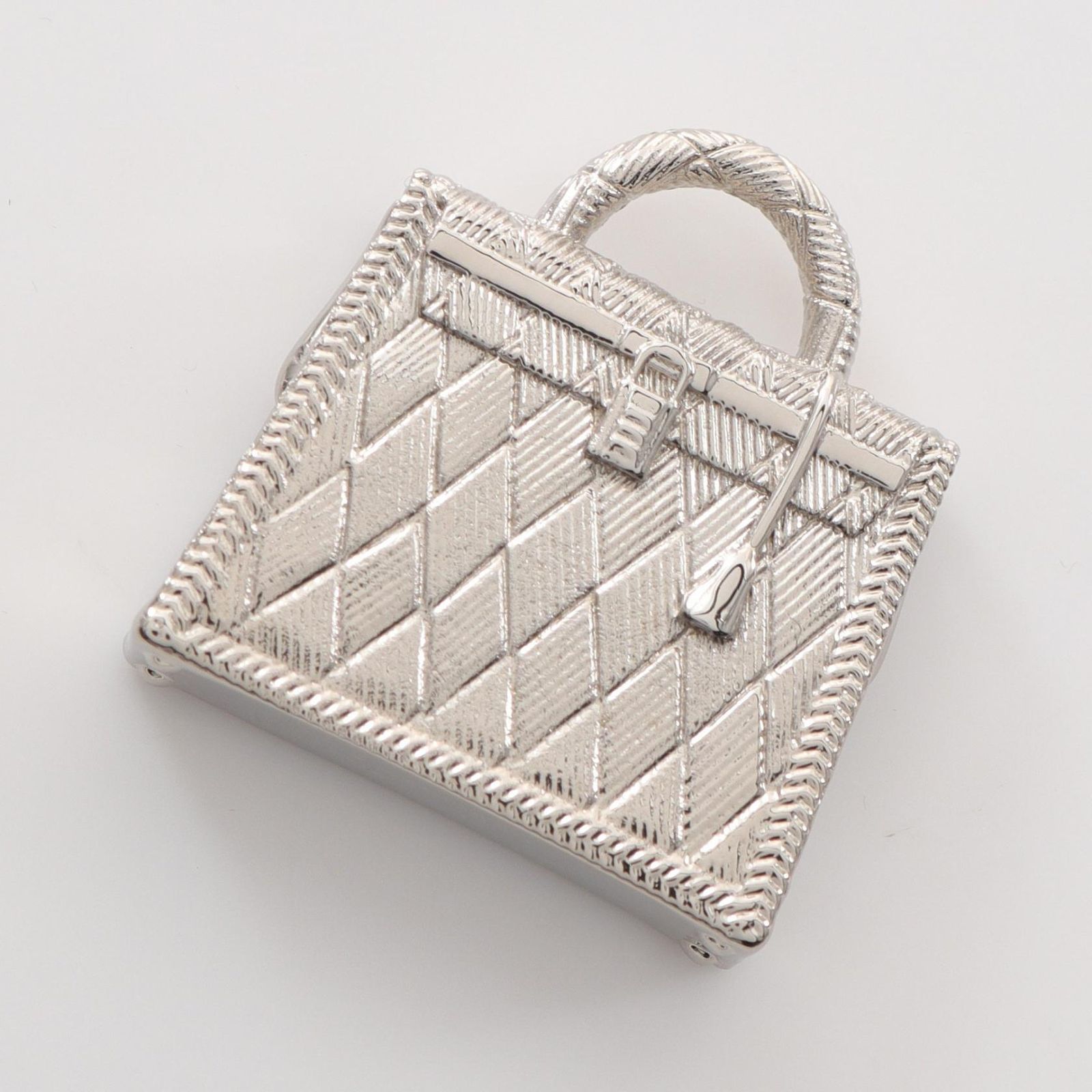 エルメス HERMES ペンダントトップ キュリオジテ ケリー シルバー GP ゴールドメッキ キュリオジテ ケリーペンダントトップ レディース Used A
