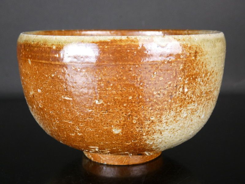 清宮】香山「伊賀焼 茶碗」共箱 幅 約12.6cm 高さ 約8cm 香山窯 販売