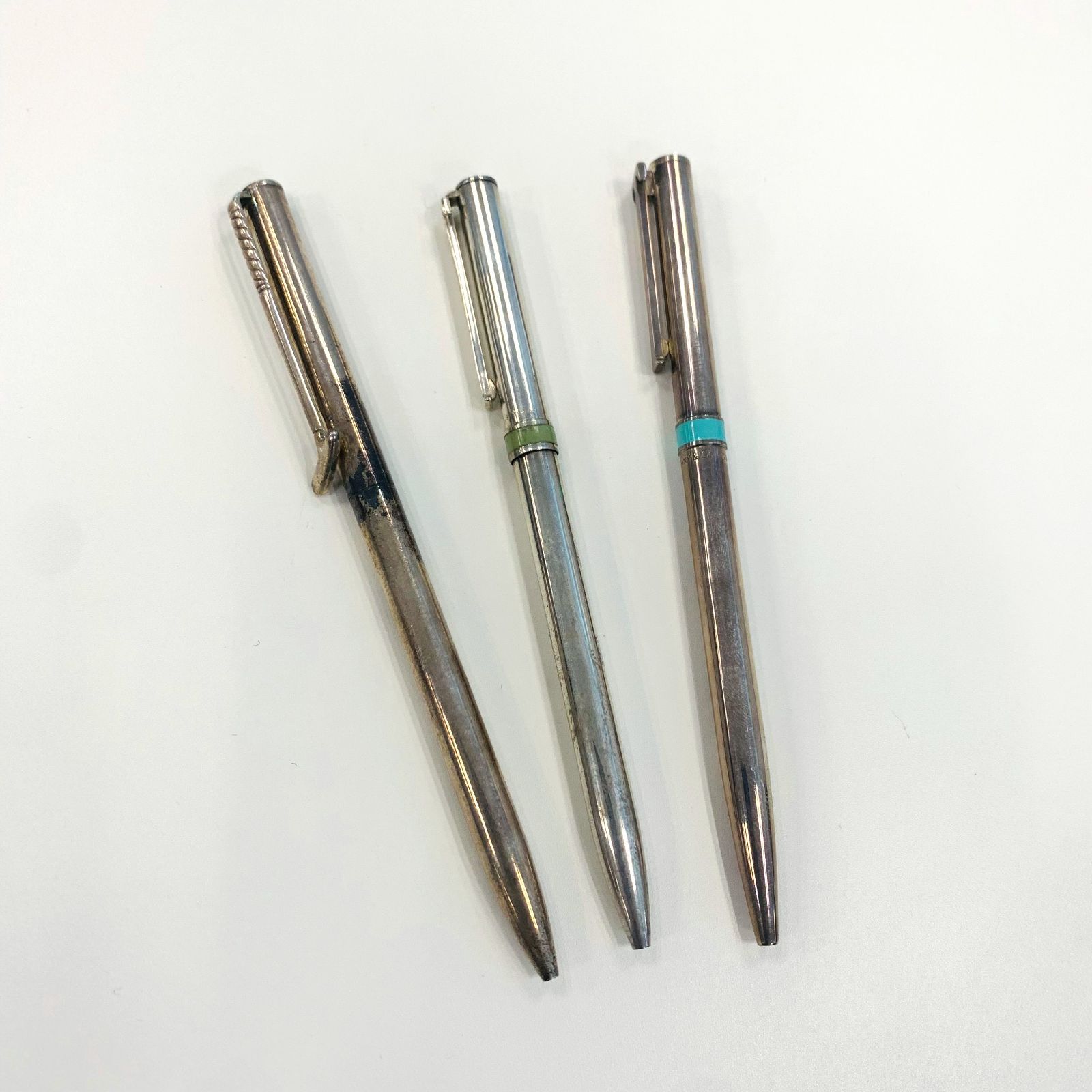 TIFFANY シルバー925 ボールペン ３本セット X0355-3