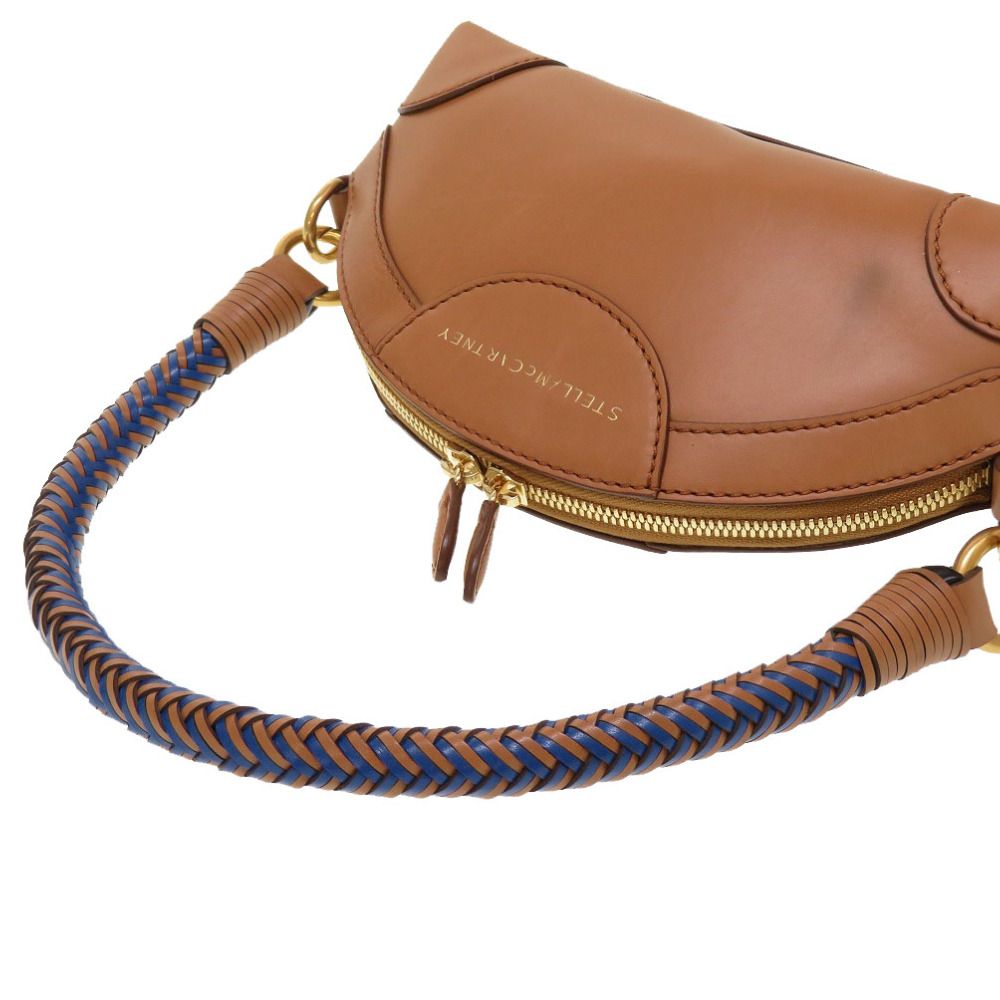 ステラマッカートニー ミニ ドクターバッグ レザー ブラウン ゴールド金具 ハンドバッグ バッグ 茶 0201 Stella