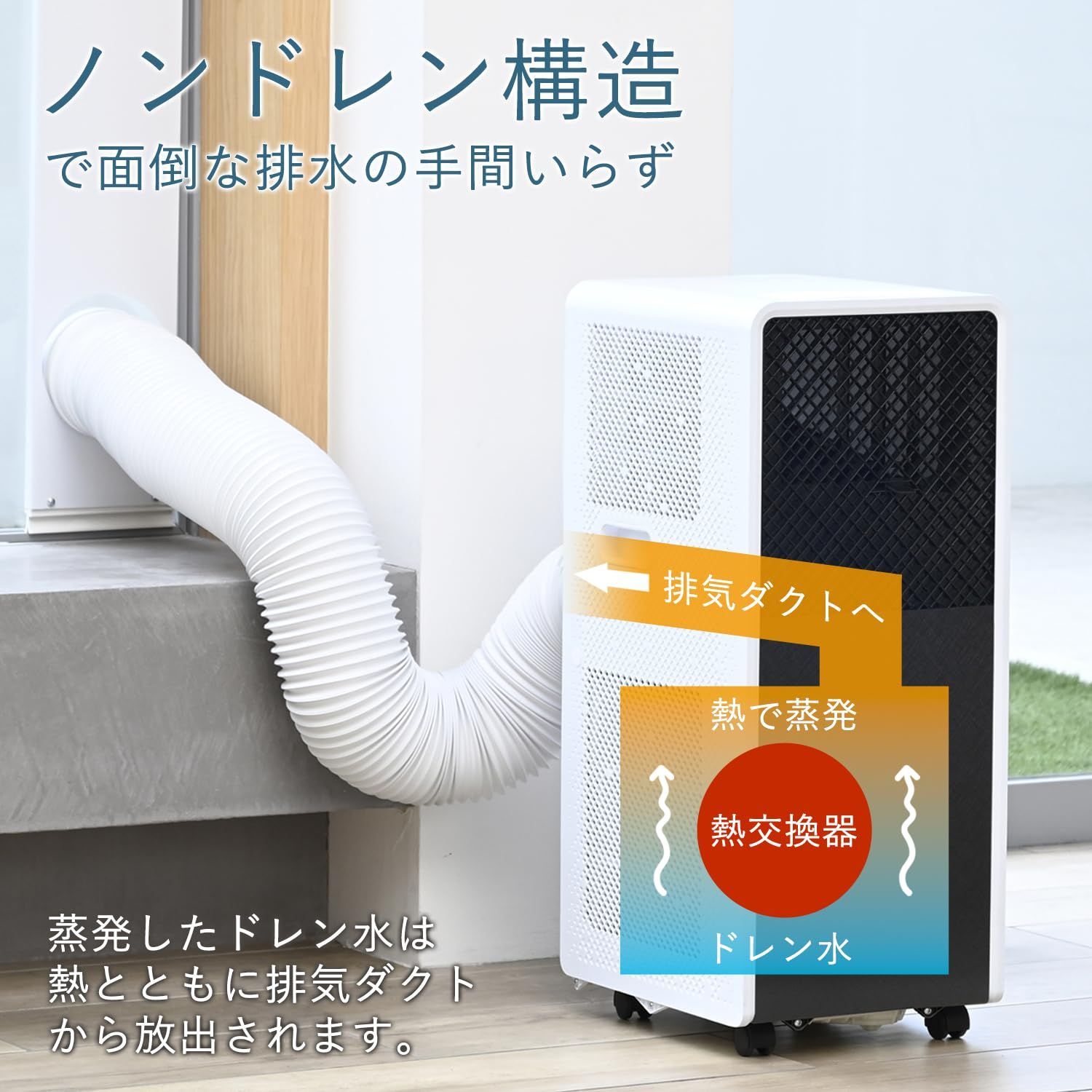 お買い得商品特集 - 販促エクスプレス 工事不要】 [山善] スポットクーラー ポータブルクーラー 家庭用 扇風機・サーキュレーター