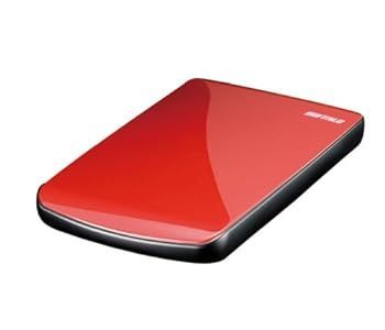 【中古】BUFFALO ポータブルハードディスク レッド 500GB HD-PE500U2-RD/N
