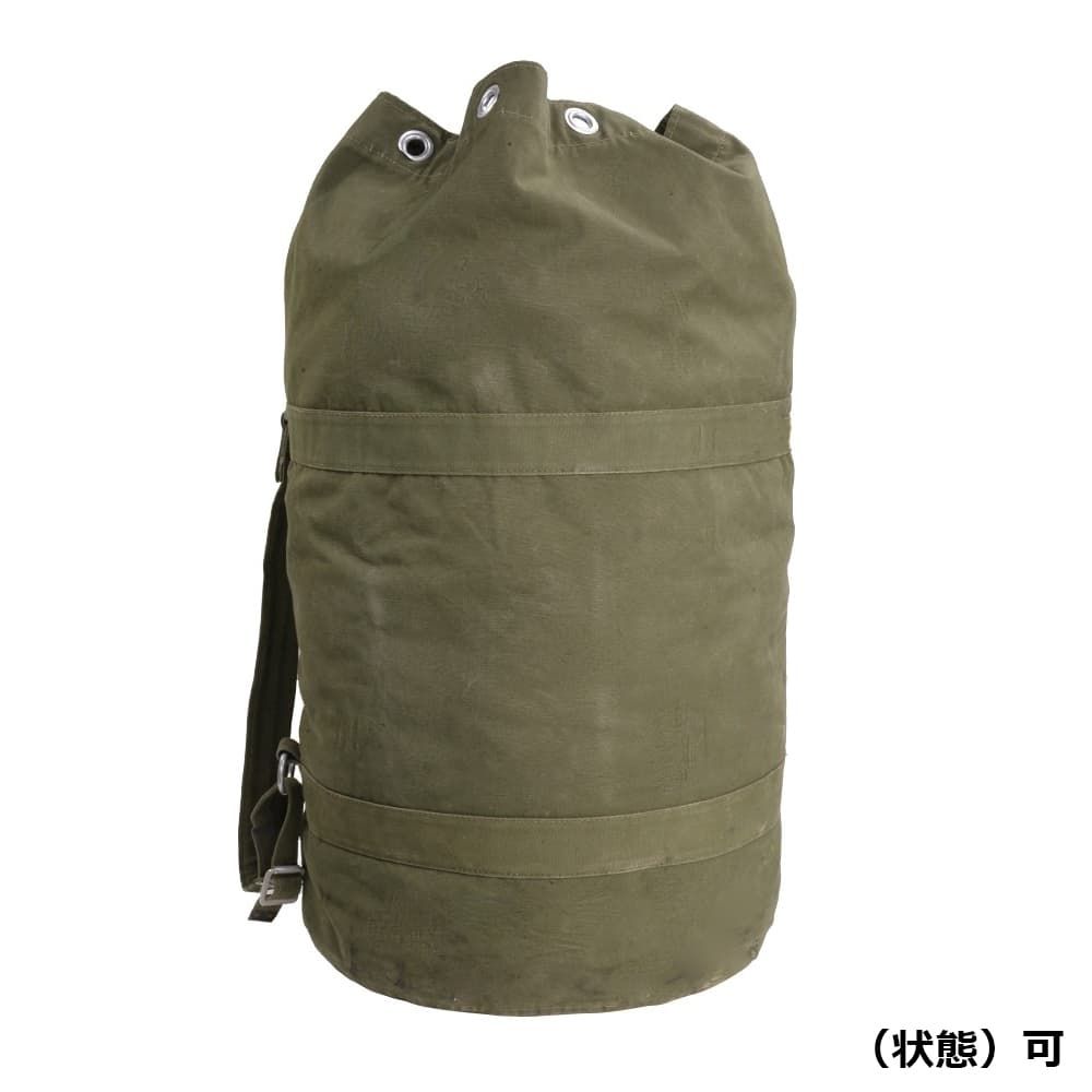 デッドストック　ドイツ軍ダッフルバッグ キャンバス OD グリーン ドイツ軍放出品 ダッフルバッグ OD キャンバス生地 [ 難あり ] - メルカリ