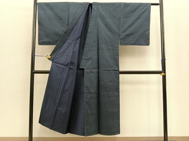 平和屋着物○男性 本場大島紬 アンサンブル 100亀甲 総詰め 正絹 逸品  