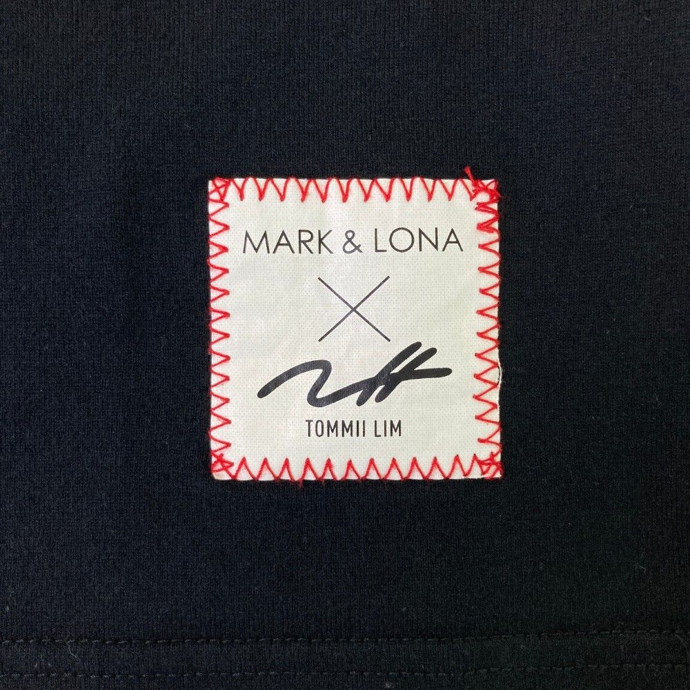 サイズ：48 MARK&LONA マークアンドロナ × LIM 半袖 Tシャツ  ブラック系 [240101414500] ゴルフウェア メンズ ストスト サイズ：48 MARK&LONA マークアンドロナ ×TOMMY LIM 半袖 Tシャツ
