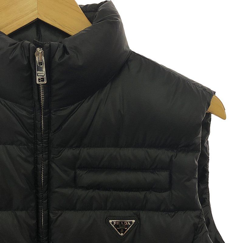 美品】 PRADA / プラダ | 2021 | ダウンベスト ダブルジップ 三角ロゴ