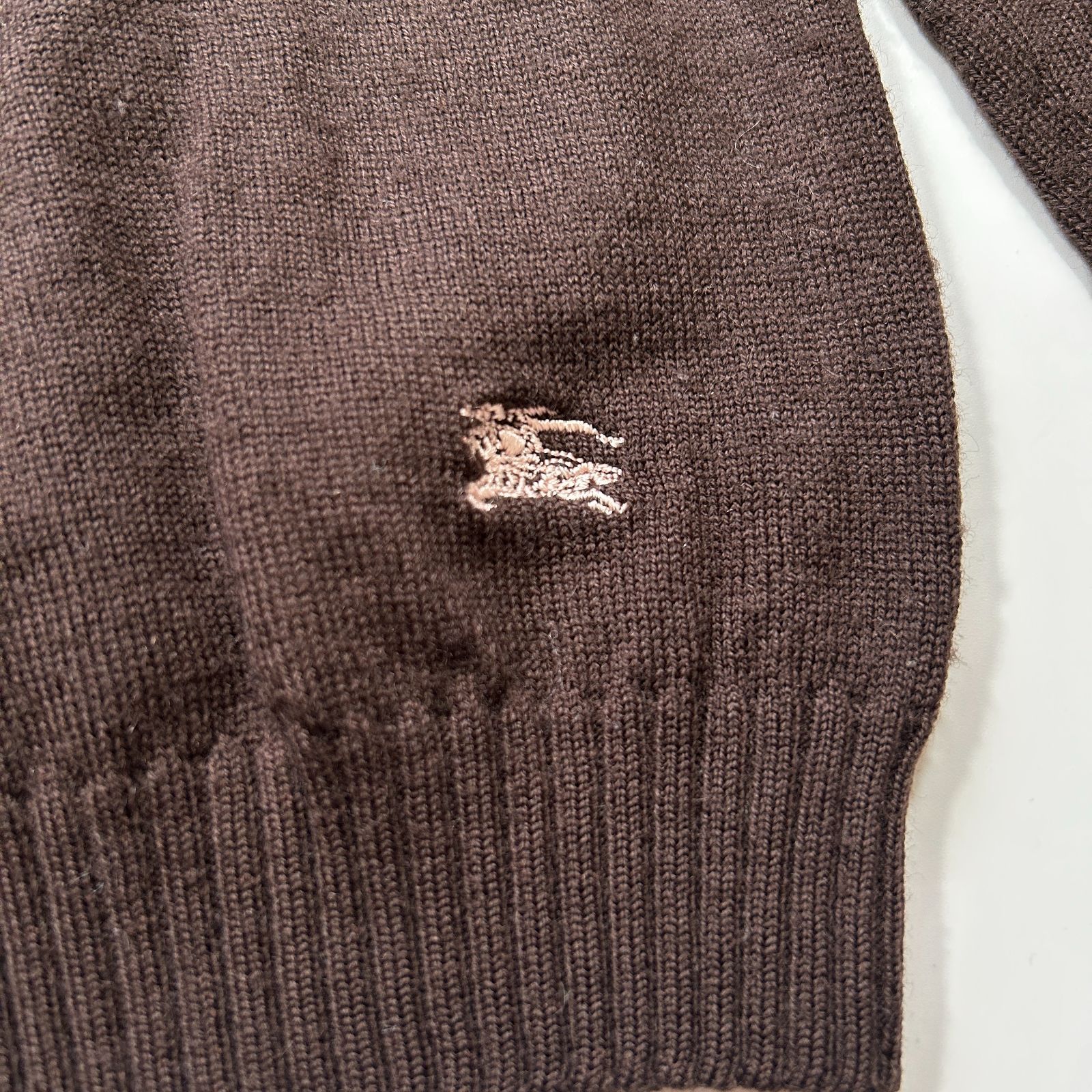 BURBERRY BLUE LABEL バーバリー ブルーレーベル ホース 刺繍 ニット