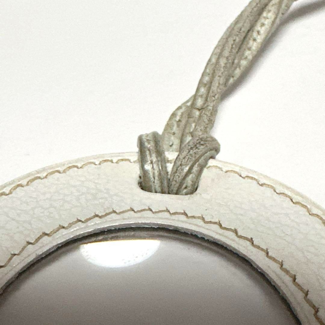 エルメス HERMES ルーペ ネックレス 点眼鏡 サークル レザー 大人気