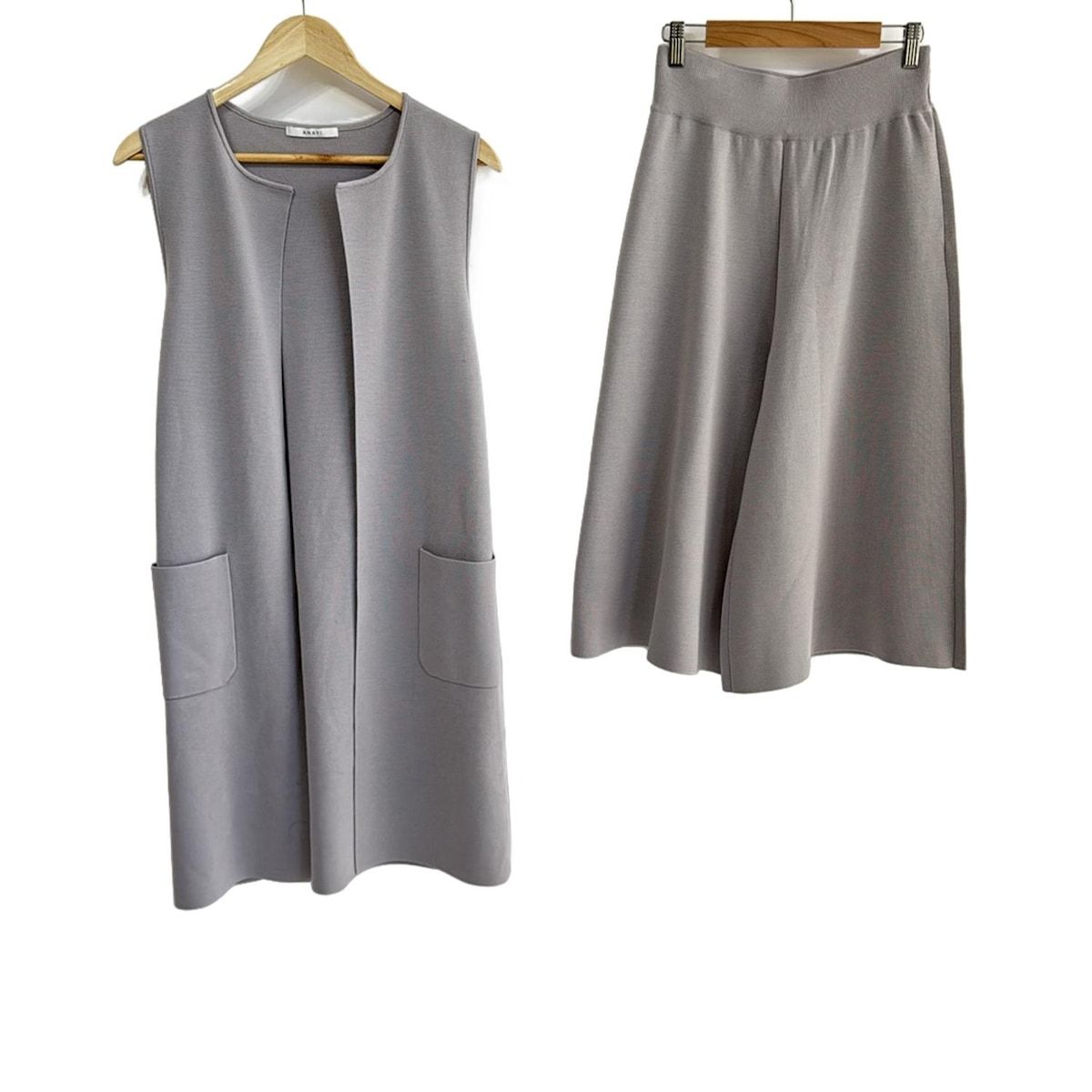 ANAYI アナイ レディースパンツセットアップ レディース - ライトグレー ウエストゴム