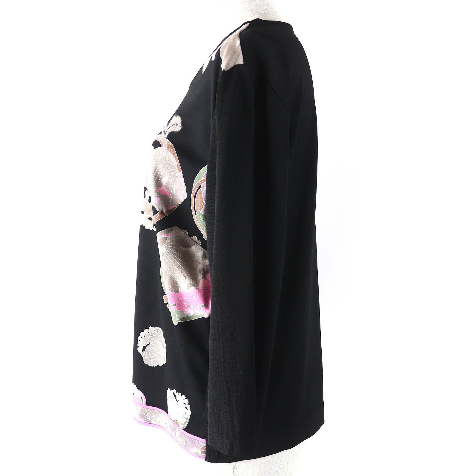 極美品△LEONARD FASHION レオナール ファッション 花柄 長袖