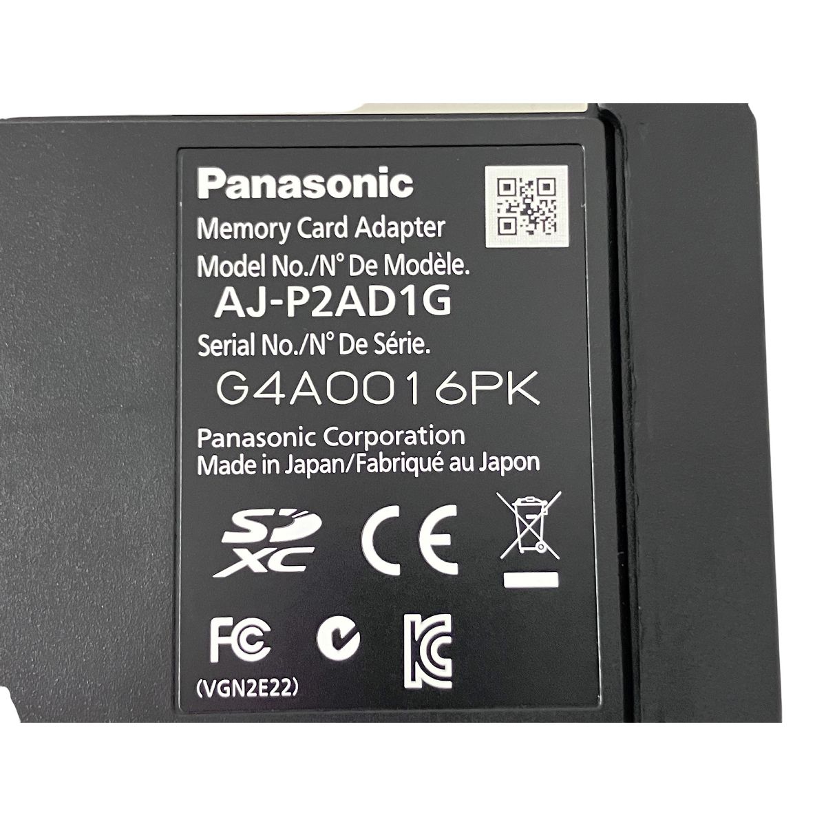 Panasonic メモリーカードアダプターAJ-P2AD1G